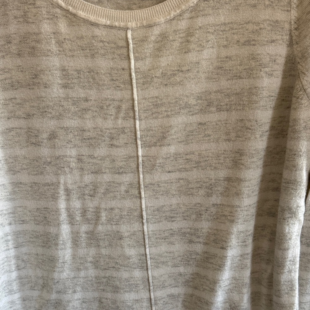 LOFT Light Gray Knit Top - Picture 3 of 5
